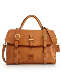 Modern detailing breathes new life into this classic Dooney & Bourke design. An eye-catching whipstitched handle and sleek buckle front detailing give this style day to night appeal. Modern detailing breathes new life into this classic Dooney & Bourke design. An eye-catching whipstitched handle and sleek buckle front detailing give this style day to night appeal.