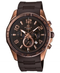 The Edifice collection from G-Shock lends a luxurious feel with detailed accents and sleek durability. The Edifice collection from G-Shock lends a luxurious feel with detailed accents and sleek durability.