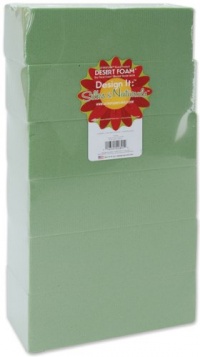 Floracraft 2-5/8 Inch x3-1/2 Inch x7-7/8 Inch Floral Foam Blocks - 6PK/Green Floracraft 2-5/8 Inch x3-1/2 Inch x7-7/8 Inch Floral Foam Blocks - 6PK/Green