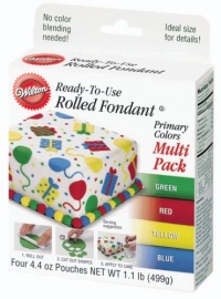 Wilton Primary Colors Fondant, Multi Pack Wilton Primary Colors Fondant, Multi Pack