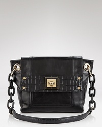 Polish off your look with this embossed leather shoulder bag from Milly. In perfect step with the brand's citified look, it features a structured shape and gleaming accents. Polish off your look with this embossed leather shoulder bag from Milly. In perfect step with the brand's citified look, it features a structured shape and gleaming accents.