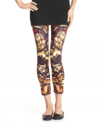 Add something fierce to your everyday accessorizing with these lion print leggings from Hot Sox. Pair them with long sweaters or short skirts for a look that really roars. Add something fierce to your everyday accessorizing with these lion print leggings from Hot Sox. Pair them with long sweaters or short skirts for a look that really roars.
