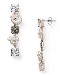 Make a multi faceted statement with this pair of five-stone drop earrings from Judith Jack, accented by pearl marcasite and crystal stones. Make a multi faceted statement with this pair of five-stone drop earrings from Judith Jack, accented by pearl marcasite and crystal stones.