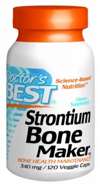 Doctor's Best Strontium Bone Maker (340mg Elemental), 120-Count Doctor's Best Strontium Bone Maker (340mg Elemental), 120-Count