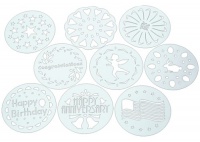 Kaiser Bakeware Patisserie Cake Stencils, 10-Piece Set Kaiser Bakeware Patisserie Cake Stencils, 10-Piece Set