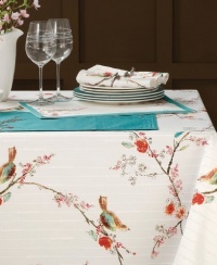 Lenox Chirp Print 90-Inch Runner, Multi Lenox Chirp Print 90-Inch Runner, Multi