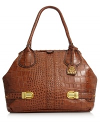Call of the wild, This chic satchel from Jessica Simpson is coolly crafted in a faux croc-embossed print. Spacious and pocketed-lined, it lends an exotic look to your urban-jungle attire. Call of the wild, This chic satchel from Jessica Simpson is coolly crafted in a faux croc-embossed print. Spacious and pocketed-lined, it lends an exotic look to your urban-jungle attire.