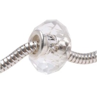 Faceted Glass Bead Fits Pandora Crystal 14mm (1) Faceted Glass Bead Fits Pandora Crystal 14mm (1)