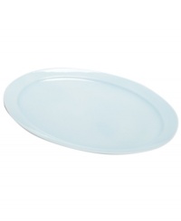 Like a cloudless sky, the Skylands oval platter sets the tone for tranquil meals in no-fuss bone china from the Martha Stewart Collection dinnerware collection. Like a cloudless sky, the Skylands oval platter sets the tone for tranquil meals in no-fuss bone china from the Martha Stewart Collection dinnerware collection.