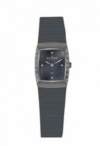 Skagen Women's 684XSMM Skagen Denmark Black Mother-Of-Pearl Square Stainless Steel Wo Watch Skagen Women's 684XSMM Skagen Denmark Black Mother-Of-Pearl Square Stainless Steel Wo Watch