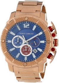 Vince Camuto Men's VC/1020BLRG The Striker Steel Rose Gold-Tone Blue Dial Chronograph Watch Vince Camuto Men's VC/1020BLRG The Striker Steel Rose Gold-Tone Blue Dial Chronograph Watch