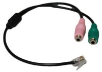 Headset Buddy Adapter: PC Headset to CISCO Phone Jack, RJ9/RJ10 to Dual 3.5mm Adapter, Not RJ11 Headset Buddy Adapter: PC Headset to CISCO Phone Jack, RJ9/RJ10 to Dual 3.5mm Adapter, Not RJ11