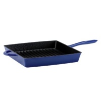 Mario Batali by Dansk 11-in. Square Grill Pan, Cobalt Mario Batali by Dansk 11-in. Square Grill Pan, Cobalt