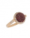 Effy Jewlery DiVersa 18K Rose Gold Ruby & Diamond Ring, 1.24 TCW Ring size 7