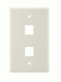 Icarus Keystone Style Wall Plate - 2 Ports Icarus Keystone Style Wall Plate - 2 Ports
