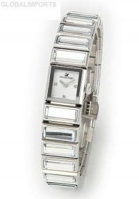 Swarovski Crystal Stainless Steel Ladies Clear Crystal Jewelry Silver Baguette Bracelet Watch 999984 Swarovski Crystal Stainless Steel Ladies Clear Crystal Jewelry Silver Baguette Bracelet Watch 999984