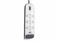 Belkin BV112234-08 12-Outlet Surge Protector with 8 ft Power Cord and Ethernet, Cable/Satellite and Telephone Protection