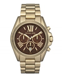 Treat yourself to the decadent design of this watch by Michael Kors. Treat yourself to the decadent design of this watch by Michael Kors.