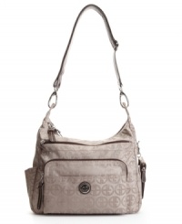 Always polished, this classic handbag by Giani Bernini goes with practically any ensemble. Always polished, this classic handbag by Giani Bernini goes with practically any ensemble.