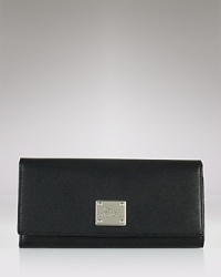 You can't beat the enduring appeal of a classically styled leather wallet, like this piece from Lauren Ralph Lauren. Striking in it's simplicity, this accessory flaunts multiple pockets to keep the essentials organized. You can't beat the enduring appeal of a classically styled leather wallet, like this piece from Lauren Ralph Lauren. Striking in it's simplicity, this accessory flaunts multiple pockets to keep the essentials organized.