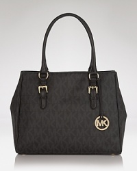 The latest must-have tote from MICHAEL Michael Kors, featuring a go-with-everything (and hold-it-all) design. It is definitely a piece that will stand the test of time. The latest must-have tote from MICHAEL Michael Kors, featuring a go-with-everything (and hold-it-all) design. It is definitely a piece that will stand the test of time.