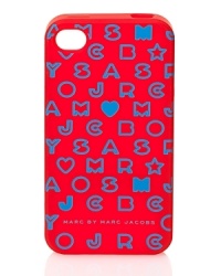 Printed with the label's stardust logo, MARC BY MARC JACOBS' plastic iPhone case sends a style-setting text message. Printed with the label's stardust logo, MARC BY MARC JACOBS' plastic iPhone case sends a style-setting text message.