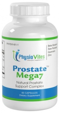 Prostate Mega7 Super Prostate Health Beta Sitosterol, Saw Palmetto, Quercetin PhysioVites Prostate Mega7 60 Capsules 1 Bottle Prostate Mega7 Super Prostate Health Beta Sitosterol, Saw Palmetto, Quercetin PhysioVites Prostate Mega7 60 Capsules 1 Bottle