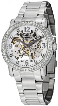 Stuhrling Original Women's 531L.11112 Classic Delphi Canterbury Automatic Skeleton Swarovski Crystal Accented Silver Dial Watch Stuhrling Original Women's 531L.11112 Classic Delphi Canterbury Automatic Skeleton Swarovski Crystal Accented Silver Dial Watch