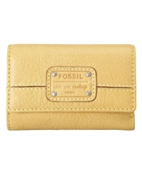 An embossed logo panel with metal studs gives the Mercer leather multifunction wallet subtle edge, and the interior has the features to keep your financial essentials organized. An embossed logo panel with metal studs gives the Mercer leather multifunction wallet subtle edge, and the interior has the features to keep your financial essentials organized.