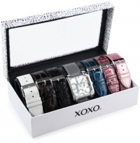 XOXO Women's XO9024 Seven Color Crocodile/Snake Interchangeable Strap Set Watch XOXO Women's XO9024 Seven Color Crocodile/Snake Interchangeable Strap Set Watch
