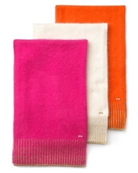 Eternally elegant in hues from neutral to bright, kate spade's super-soft angora scarf is spun with sparkly threads for a whimsical touch. Eternally elegant in hues from neutral to bright, kate spade's super-soft angora scarf is spun with sparkly threads for a whimsical touch.