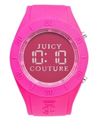 Hot pink glams up this Sport Couture watch for an impossibly chic look. Hot pink glams up this Sport Couture watch for an impossibly chic look.