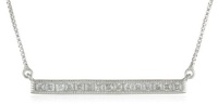 Judith Jack Square Cut Sterling Silver and Square Cut Cubic Zirconia Pendant Necklace Judith Jack Square Cut Sterling Silver and Square Cut Cubic Zirconia Pendant Necklace