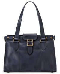Ladylike with laid-back luxe, this Fossil satchel stylishly totes your everyday essentials. Sumptuous leather is accented with discrete stud and buckle detailing, making it the perfect accessory for any occasion, Ladylike with laid-back luxe, this Fossil satchel stylishly totes your everyday essentials. Sumptuous leather is accented with discrete stud and buckle detailing, making it the perfect accessory for any occasion,