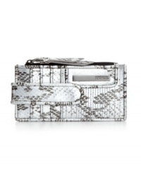 Petite and pretty, this python print design from Kenneth Cole Reaction holds all the essentials and adds a dash of instant edginess to your look. Plenty of compartments for cards, money, ID and a few extras, it discretely slips into a pocket or purse. Petite and pretty, this python print design from Kenneth Cole Reaction holds all the essentials and adds a dash of instant edginess to your look. Plenty of compartments for cards, money, ID and a few extras, it discretely slips into a pocket or purse.