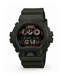 Designed to encapsulate sporty style, this bold digital watch from G-shock boasts supreme performance and features like four alarms, quartz movement, and 200-meter water resistance. Wear it to add a rugged accent to your look. Designed to encapsulate sporty style, this bold digital watch from G-shock boasts supreme performance and features like four alarms, quartz movement, and 200-meter water resistance. Wear it to add a rugged accent to your look.
