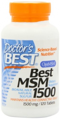 Doctor's Best Best MSM (1500 mg) Tablets, 120-Count Doctor's Best Best MSM (1500 mg) Tablets, 120-Count