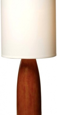 Normande HN1-1482 Flager 60-Watt Polyresin Wood-Look Table Lamp with Fabric Shade Normande HN1-1482 Flager 60-Watt Polyresin Wood-Look Table Lamp with Fabric Shade