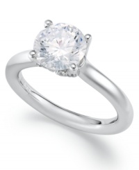Hearts. Arrows. Together. This stunning 14k white gold engagement ring features a single diamond cut with an arrow pattern visible from above and heart pattern visible from below (total 1 ct. t.w.). Ring comes with a certificate and viewer which allows you to see the difference for yourself. Hearts. Arrows. Together. This stunning 14k white gold engagement ring features a single diamond cut with an arrow pattern visible from above and heart pattern visible from below (total 1 ct. t.w.). Ring comes with a certificate and viewer which allows you to see the difference for yourself.