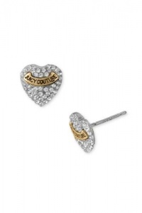 Juicy Couture Pave Heart Stud Earrings Juicy Couture Pave Heart Stud Earrings