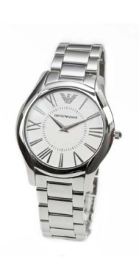 Emporio Armani AR2055 Super Slim Silver Dial Mens Watch Emporio Armani AR2055 Super Slim Silver Dial Mens Watch