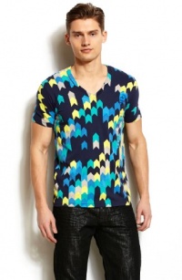 Armani Exchange Pop Print V-Neck Tee Armani Exchange Pop Print V-Neck Tee