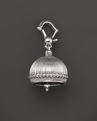 Inspired by Zen philosophy, this intricately detailed, matte finish sterling silver meditation bell from Paul Morelli jingles softly. Inspired by Zen philosophy, this intricately detailed, matte finish sterling silver meditation bell from Paul Morelli jingles softly.