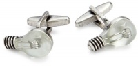 Kenneth Cole Reaction Men's Light Bulb Cufflinks, Silver, One Size Kenneth Cole Reaction Men's Light Bulb Cufflinks, Silver, One Size