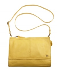 An ideal day-to-night style from the The Sak. Antique brass hardware and heavy stitching detail give this classic look a posh appeal that will compliment all looks, from dressy to casual. An ideal day-to-night style from the The Sak. Antique brass hardware and heavy stitching detail give this classic look a posh appeal that will compliment all looks, from dressy to casual.