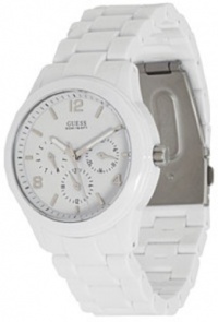 GUESS Feminine Contemporary Watch - White GUESS Feminine Contemporary Watch - White