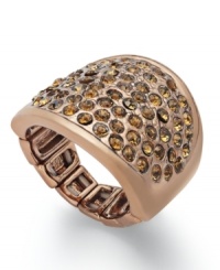 Add a little gorgeous to your life. This fabulous bronze stretch ring from Style&co. features brilliant glass topaz stones that add the perfect amount of shine to your style. Add a little gorgeous to your life. This fabulous bronze stretch ring from Style&co. features brilliant glass topaz stones that add the perfect amount of shine to your style.