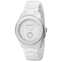 Emporio Armani White Ceramic Unisex Watches AR1425 Emporio Armani White Ceramic Unisex Watches AR1425
