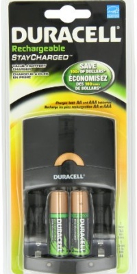 Duracell Value Charger With 2AA Pre Charged Rechargeable NiMH Batteries, CEF14X2 (Packaging May Vary) Duracell Value Charger With 2AA Pre Charged Rechargeable NiMH Batteries, CEF14X2 (Packaging May Vary)