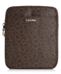 Show your favorite tech toy signature style with this posh iPad case from Calvin Klein. Dressed in the iconic CK monogram pattern with a well-padded interior, it's the perfect place to keep your gadget safe. Show your favorite tech toy signature style with this posh iPad case from Calvin Klein. Dressed in the iconic CK monogram pattern with a well-padded interior, it's the perfect place to keep your gadget safe.